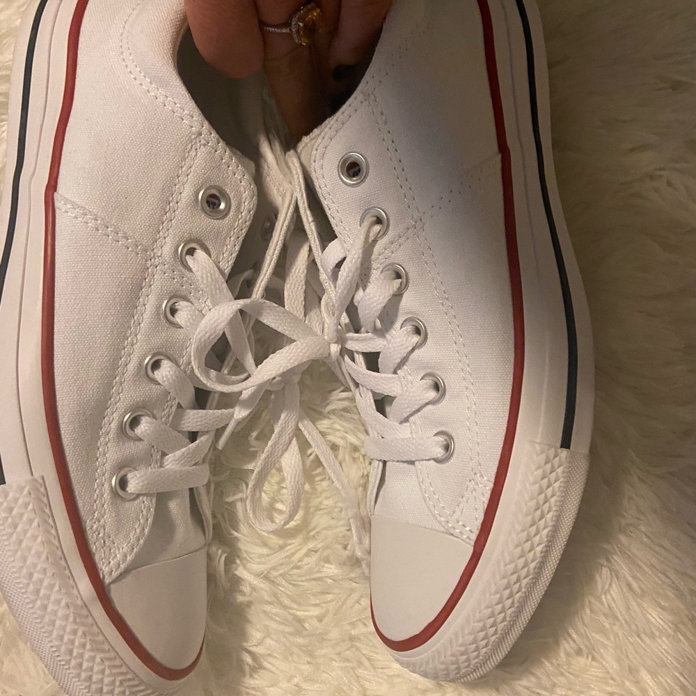White Authentic Converse NWT
